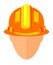 Colorful cartoon construction worker avatar