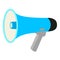 Colorful cartoon megaphone