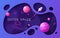 Colorful cartoon outer space background, design, banner, artwork.