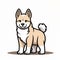 Colorful Cartoon Shiba Puppy App For Kids