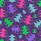 Colorful Cartoon Simple Christmas Tree Pattern