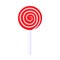 Colorful cartoon spiral lollipop