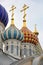 Colorful Carved Porcelain Domes - Peredelkino Church