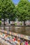 Colorful cascade on the market square of Harderwijk