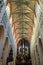 Colorful ceiling in the cathedral the Dutch city Den Bosch