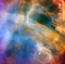 Colorful Celestial Cloudscape in the Orion Nebula. Elements of this image furnished by NASA.