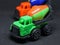 Colorful cement mixer truck toy