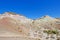 Colorful Cerro Siete Colores, Seven 7 Colors Mountain in the andean precordillera near Uspallata, Argentina