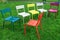 Colorful Chair On Lawn