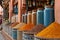 a colorful and characteristic bazaar of fragrant spices. Morocco, Marrakech