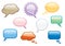 Colorful chat bubbles