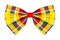 Colorful checkered bow tie