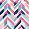 Colorful Chevron Pattern With Modular Constructivism Style