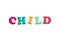 Colorful Child Letters