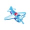 Colorful children toys. Beautiful flying in sky, airplane. Air vehicle.