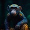 Colorful Chimp And Chimpanzee: Striking Digital Surrealism 3d Renderings