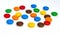 Colorful chocolate buttons