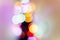 Colorful christmas lights. bright bokeh. magical time. space for