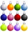 Colorful Christmas Ornaments Collection