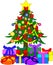 Colorful Christmas tree