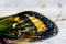 Colorful cicada wing