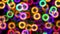 Colorful circle bokeh illumination for holiday or abstract boke background