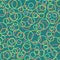 Colorful circles seamless pattern. Geometric background in trendy colors: pale pink, navy blue, mint, coral. Different