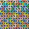 Colorful circuit seamless pattern