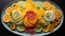 Colorful Citrus Fruit Pasta: A Monochromatic Masterpiece