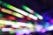 Colorful citylife Abstract lightbulb bokeh background with motion blur