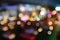 Colorful citylife Abstract lightbulb bokeh background with motion blur