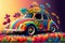 Colorful Classics Car Flower Paint