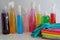 Colorful Cleaning Supplies