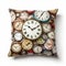 Colorful Clocks Pillow: A Stunning Blend Of Realism And Fantasy