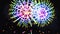 Colorful closeup holiday firework, new year eve footage