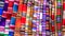 Colorful clothes at a Tarabuco traditional market, Bolivia