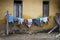 Colorful Clothesline in Saporkren Village, Indonesia