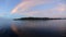 Colorful Clouds Over Tropical Lagoon in Palau