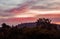 Colorful clouds at sunrise in California