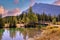 Colorful Cloudy Sky Over Banff Mountains