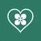 Colorful Clover Heart Composition for St. Patrick's Day Celebration and Luck - Generative AI