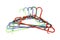 Colorful Coat Hanger, Clothes Hanger on white