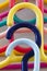 Colorful coat hangers