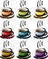 Colorful coffee beverage icon