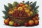 A Colorful Colection of fresh fruits in basket