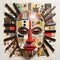 Colorful Collage Inspired By Ugandan Wooden Mask