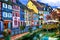 colorful Colmar town in Alsace.