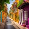 Colorful colonial architecture and vibrant street life in Cartagena