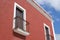 Colorful colonial balconies in Valladolid, Mexico