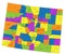 Colorful Colorado political map with clearly labeled, separated layers.